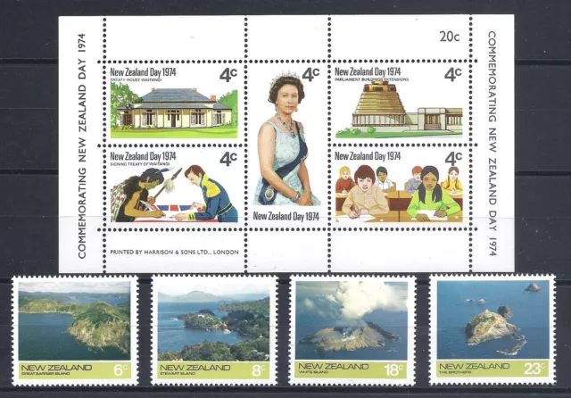 Neuseeland - postfrische Marken aus 1974
