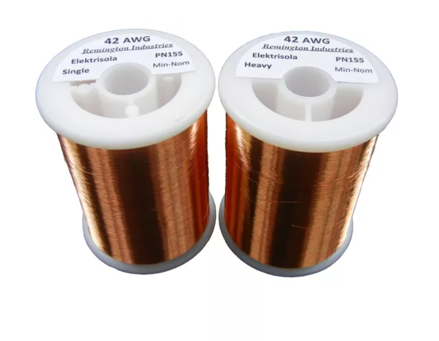 Pickup Winders Kit #7 - 42 & 42 Heavy AWG Enameled Copper Magnet Wire - 8 oz