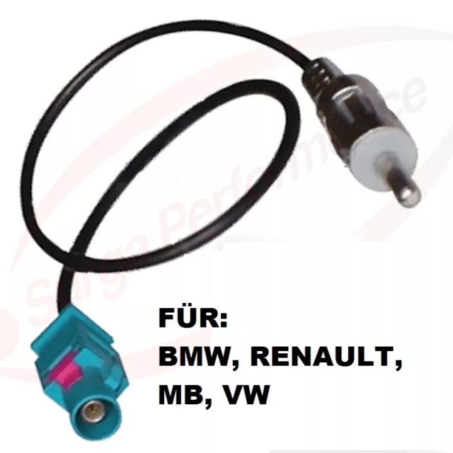 Autoradio Antennen Adapter Kabel Fakra Din für Bmw 3er E46 1er E87 Sony Jvc AEG 2