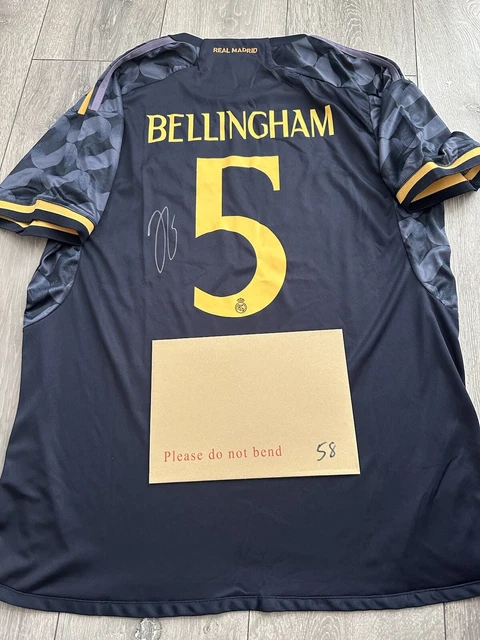 JUDE BELLINGHAM SIGNED Real Madrid Away Home Shirt With Coa £97.00