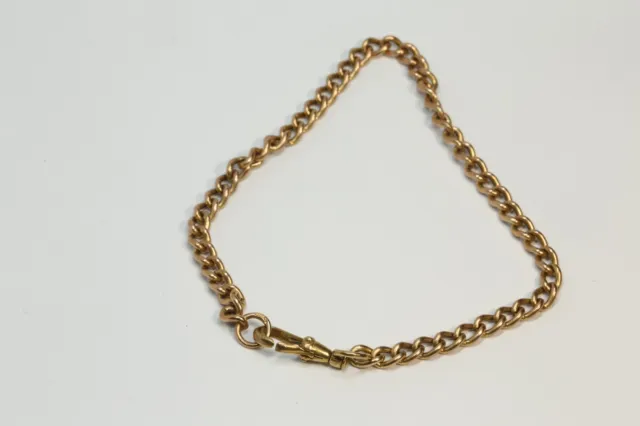 Superb 9ct Rose Gold Albert Chain Bracelet graduated links