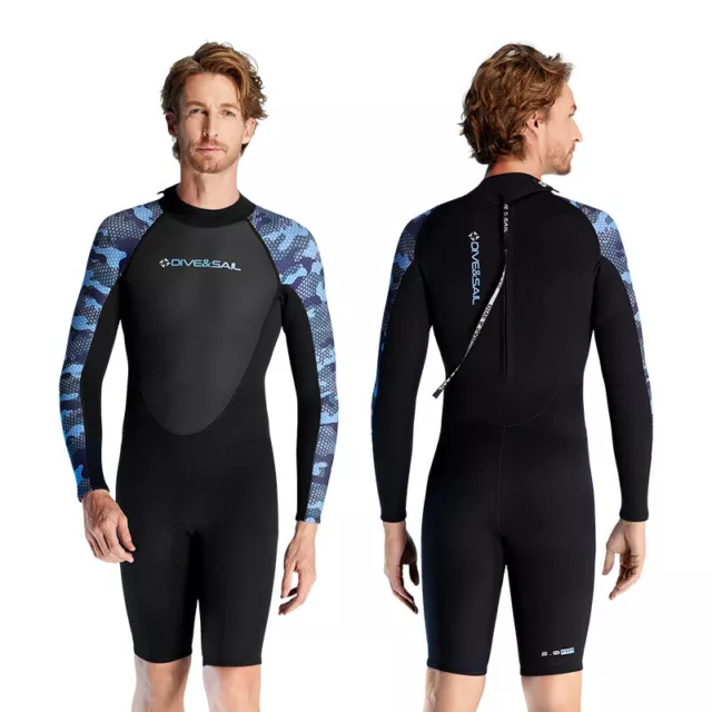 Traje de neopreno de una pieza 2MM hombre grueso a prueba de frío snorkel surf