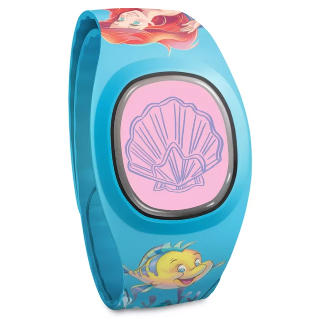 NEW 2023 Disney Parks The Little Mermaid Ariel Shell Magic Band Plus Unlinked