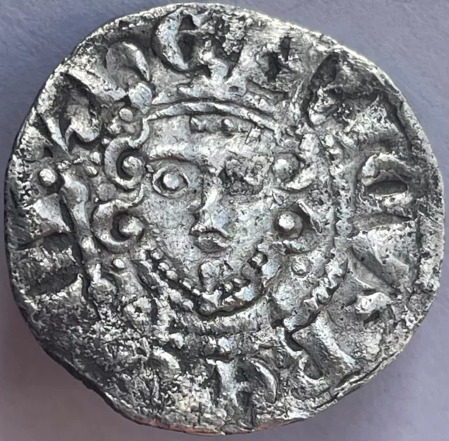 1216-72 Henry III (3rd) Silver Hammered Long Cross Penny London Willem on Lund