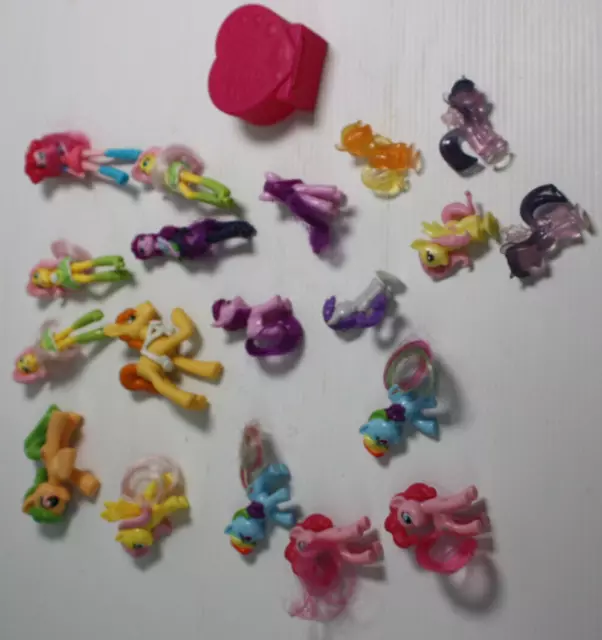 My Little Pony bulk lot 11 Mini figurines including pony girls people i21