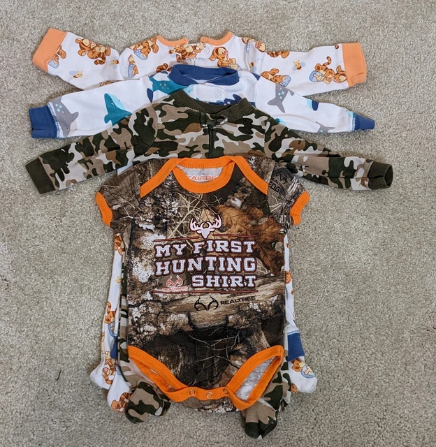 Baby Infant Boys Carters, Disney Baby, Real Tree, 4 Rompers,Size 0-3 Months