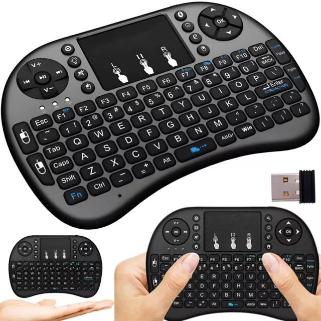 Mini Wireless Tastatur Touchpad Für Smart TV Tablet PC Keyboard Kabellos Retoo