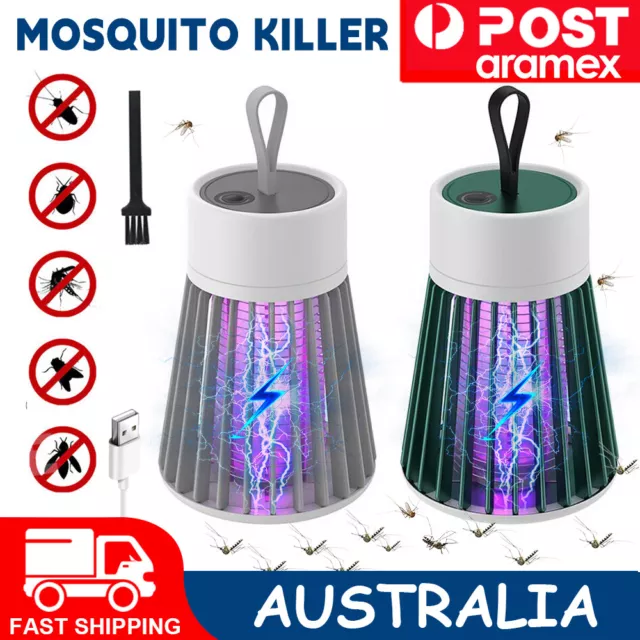 AU Electric Mosquito Killer Lamp Portable LED Light Fly Bug Insect Trap Zapper