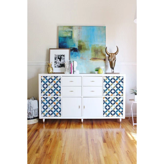 Decals for IKEA Kallax / Expedit Vintage Pattern sticker Removable Covering