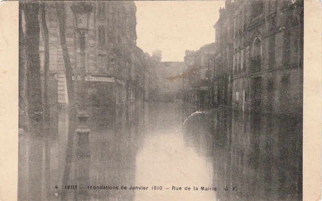 IVRY inondation janvier 1910 4 rue de la mairie