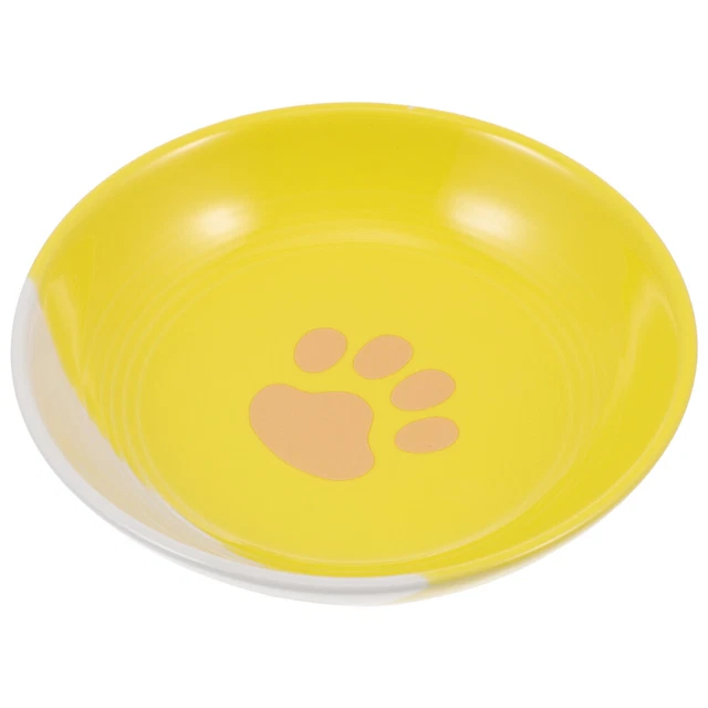 Tazón para gatos comida para animales de porcelana El gato bandejas de comida