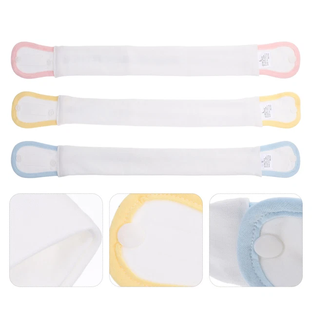 3 PCS BABY Hernia Belt Umbilical Cord Support Diaper Clip Fastener