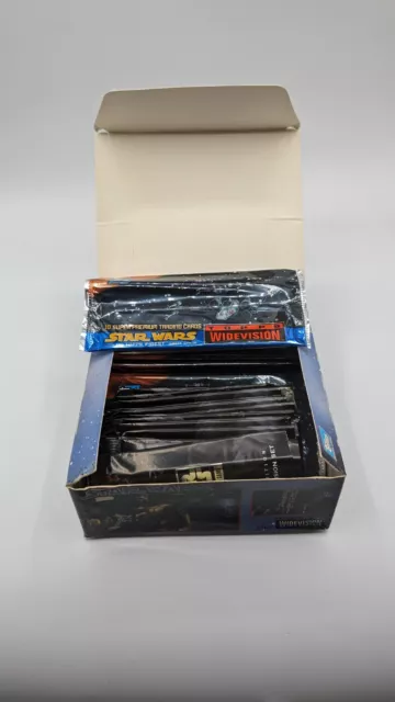 STAR WARS Return of the Jedi BOX Topps Widevision Box Packs leer ca 140 Karten 3