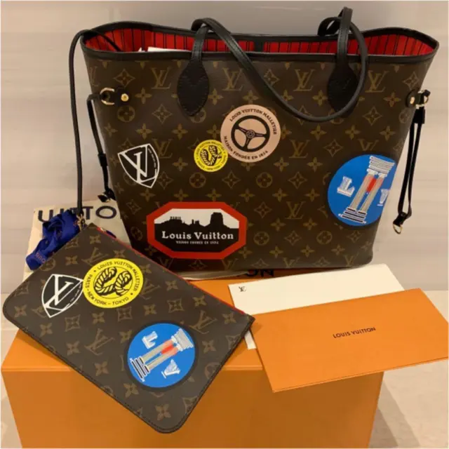 LOUIS VUITTON Neverfull MM World Tour Tote Bag M42844｜Product  Code：2104101771390｜BRAND OFF Online Store