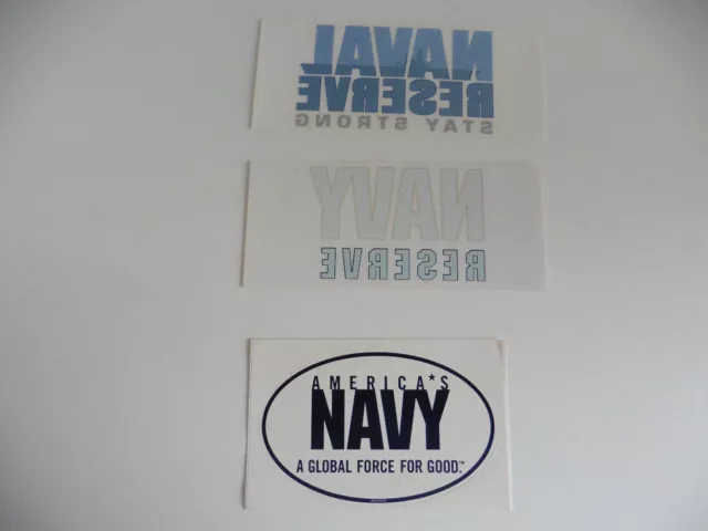 3 Us Navy Naval Reserve Global Force  Militär Sammler Sticker Aufkleber Deko Usa