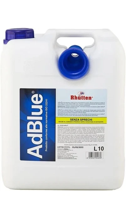 Additivo Rhütten Adblue per Euro 4-5-6, con dossatore 10L Tecnologia SCR