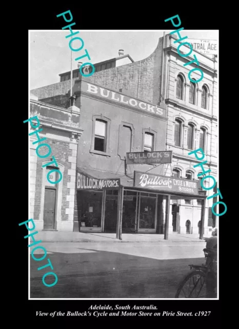 OLD LARGE HISTORIC PHOTO ADELAIDE SA THE BULLOCK BICYCLE & MOTORCYCLES c1927