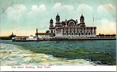 Ellis Island Building New York NY Unposted DB Postcard