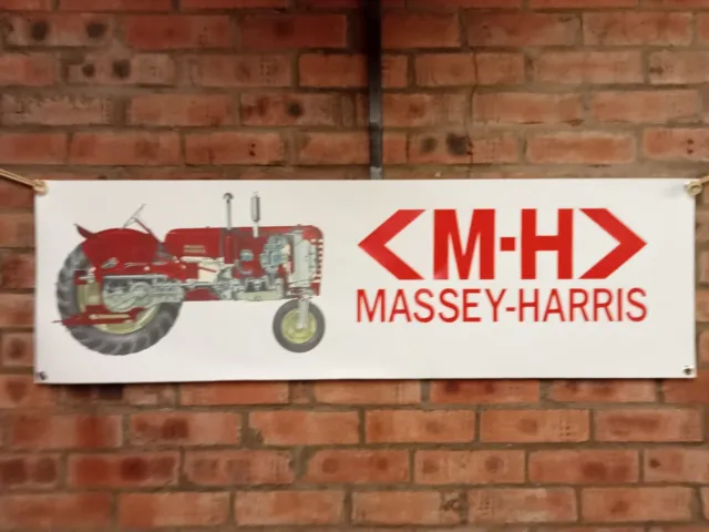 Massey Harris Model 20    large pvc WORK SHOP BANNER garage   show banner