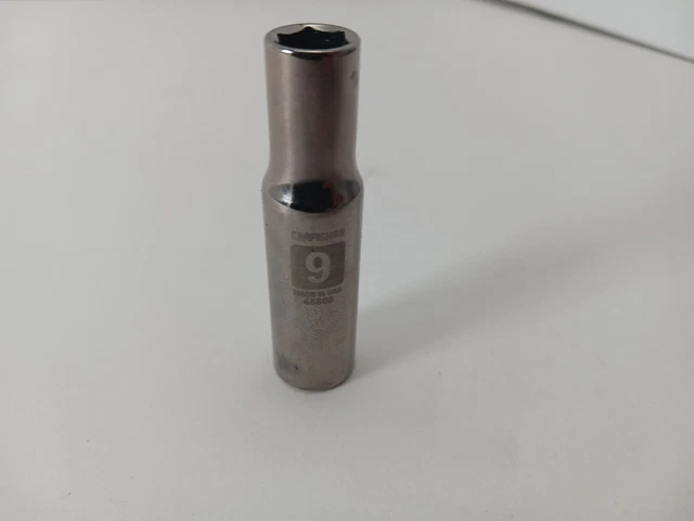 Craftsman 45865 9mm 6pt 3/8” Drive Deep Socket USA