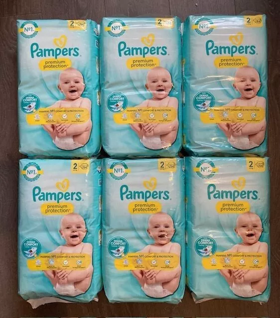 324 COUCHES PAMPERS PREMIUM PROTECTION  Taille 2 ( 4- 8 kg )