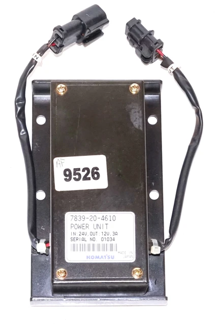 Komatsu 7839-20-4610 Power Unit 24V to 12V/3A converter Komatsu 7839-20-4610 Power Unit 24V to 12V/3A converter