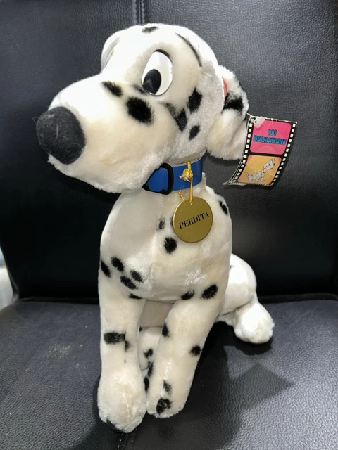 Stuffed Perdita VINTAGE WALT DISNEY World 101 DALMATIANS Stuffed Plush PERDITA Dog 15 ...