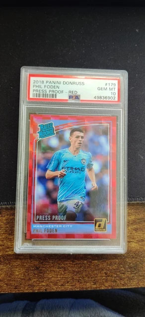 PSA 10 PHIL Foden Rated Rookie Card Panini Donruss Optic Soccer