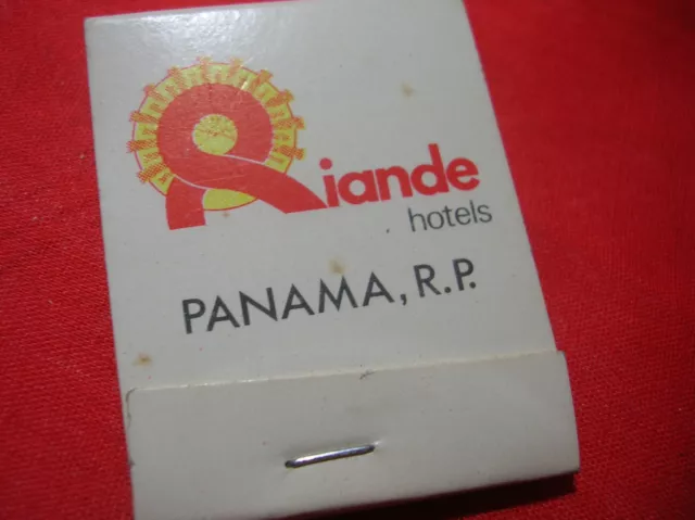 RIANDE Hotel Panama RP  Matchbook Vintage  Advertising Matches UNUSED