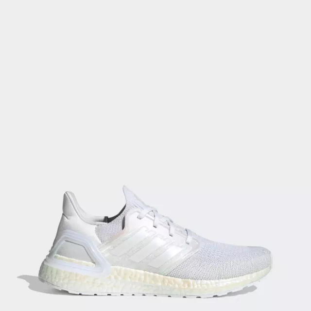 Adidas Ultra Boost 20 White Iridescent Sneakers FW8721 Mens Sizes