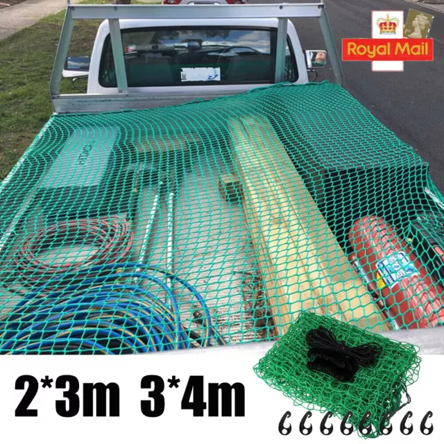 Large Cargo Net Car Van Truck Trailer 15 Hooks Bungee Cord Atv Racks Nets 2/3/4M