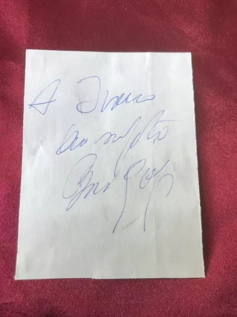 Autografo originale BRUNO GIORGI (†2010)-Allenatore ATALANTA 91/92-IN PERSON