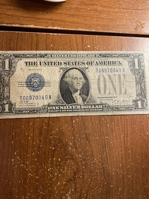 1928A $1 Blue "FUNNY BACK" SILVER Certificate VF! Crispy! A Gem!