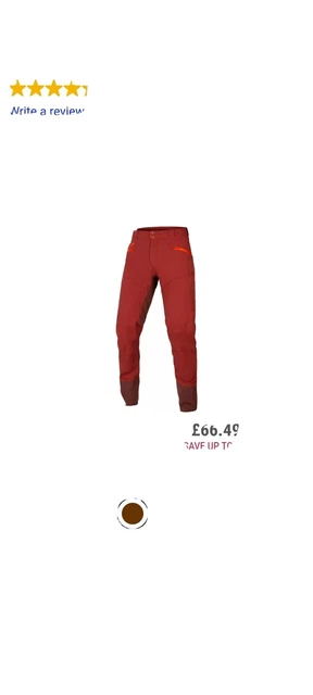 Endura SingleTrack MTB Trousers II small COCOA^