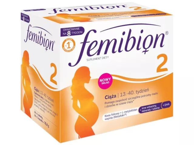 Femibion 2 Schwangerschaft  8-Wochen  56 Tabletten und 56 Kapseln