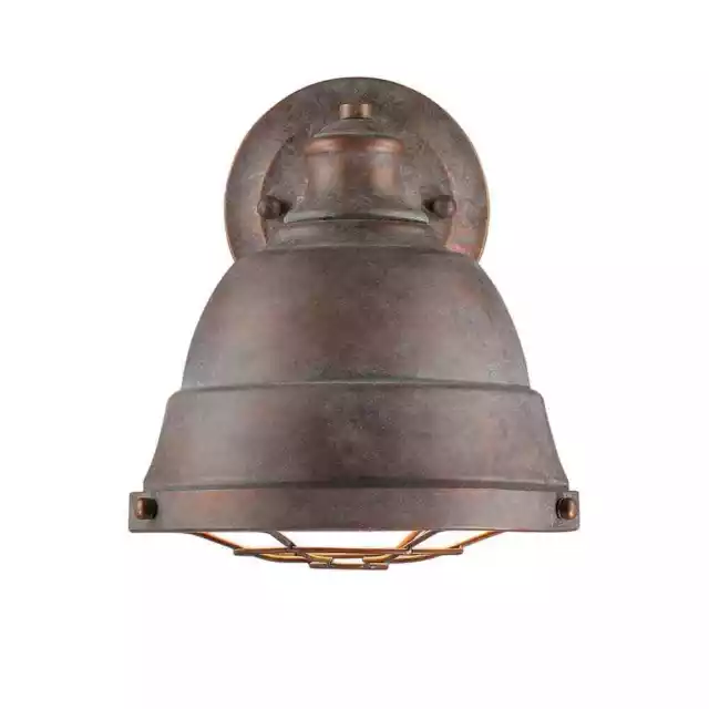 Golden Lighting Bartlett 1-Light Copper Patina Wall Sconce