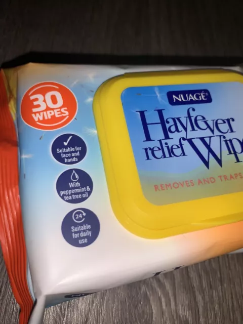 ⭐️SUMMER PRICE DROP ⭐️ 30 Pk Nuage Hayfever Relief Wipes - Bulk And Small Orders 3