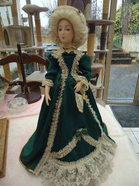 Poupée Vintage En Porcelaine De 45cm - Collection Numérotée 325/2000 - Occasion Bon état