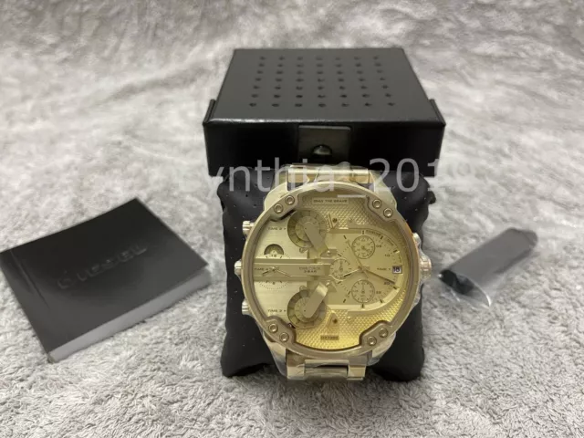 Diesel DZ7399‎ Men's Mr. Daddy 2.0 Chronograph Gold Dial Bracelet Watch