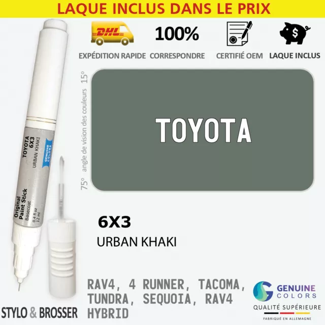 Exterior 6X3 Gray Stylo Retouche Peinture pour Toyota 6X3 Reparation Stylo MSRP