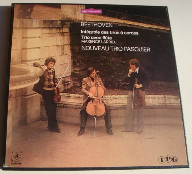 4 LPs box nouveau TRIO PASQUIER / Beethoven string trios.. / IPG quadraphonic