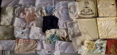 Large Lot of Vintage Scarfs and Handkerchiefs (completely  unsearched)