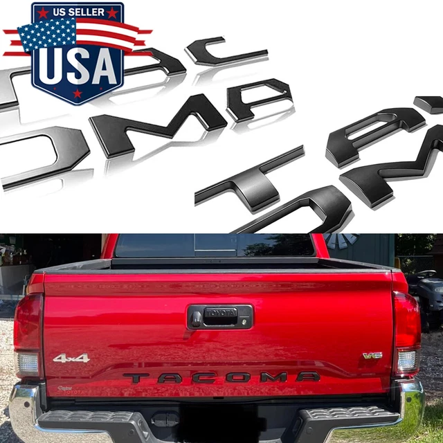 Toyota Tacoma Tailgate Letter Inserts Fill-in Decal - Fits 2016 2017 2 - Foto 11