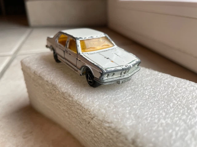 Voiture Miniature Majorette N°256 BMW 733 Grise - Made In France - Vintage Occasion