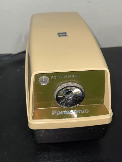 Panasonic Point-O-Matic Vintage Electric Pencil Sharpener Stop Light KP-33N