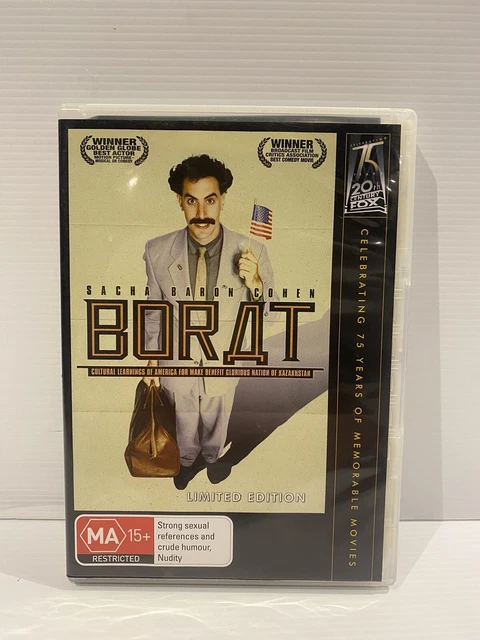 Borat DVD Region 4 Comedy Mockumentary Sacha Baron Cohen Movie 2006 Pal