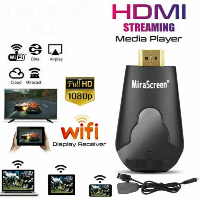 WIFI 1080P Wireless Display TV Dongle Adapter HDMI Receiver Airplay Miracast