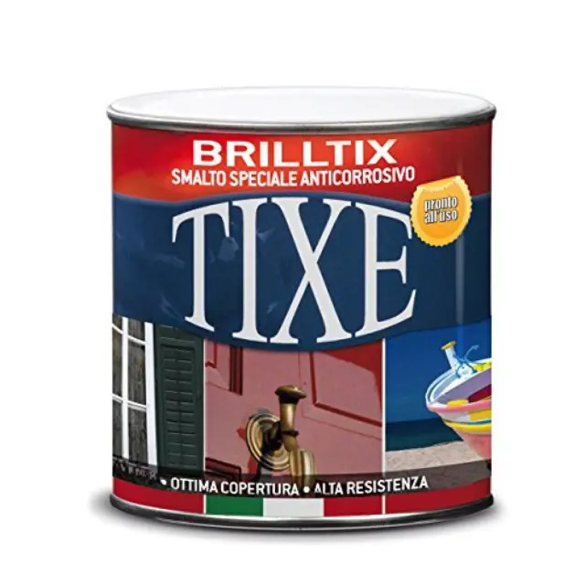(TG. 750 ml) Tixe 104801 Brilltix Smalto a Solvente, Nero Satinato, 750 ml - NUO