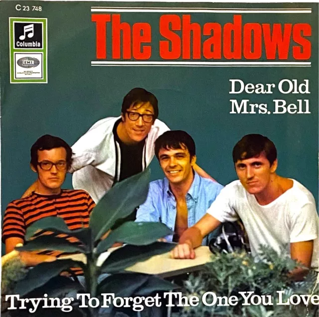 THE SHADOWS 7" Dear Old Mrs. Bell + Trying to forget .. 1968 D Columbia C 23 784