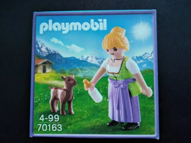 70163  Playmobil Bäuerin mit Ziege  Neu in OVP Special Milka Figur